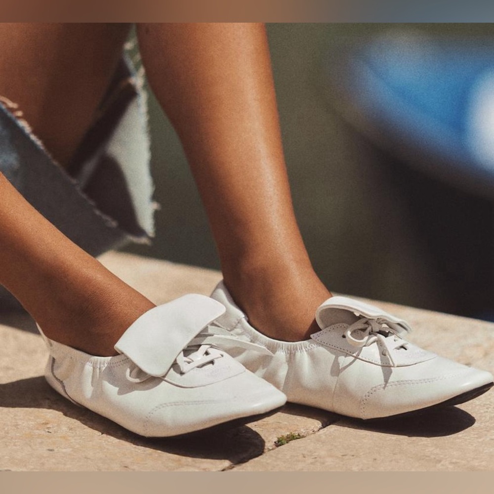 Leather zara shoes
